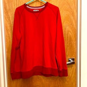 Lands End red long sleeve top